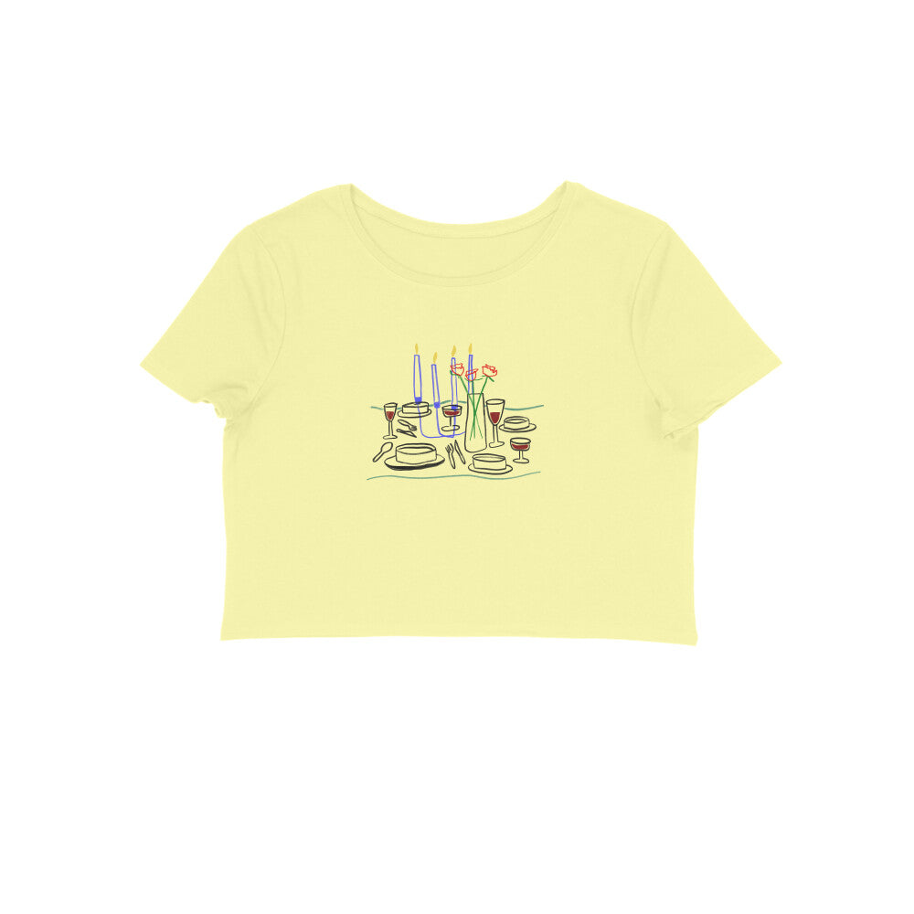 Candle light dinner- Baby Tee