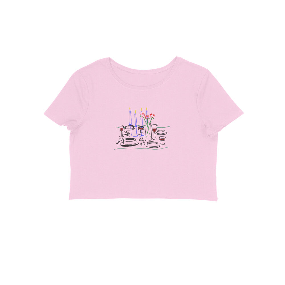 Candle light dinner- Baby Tee