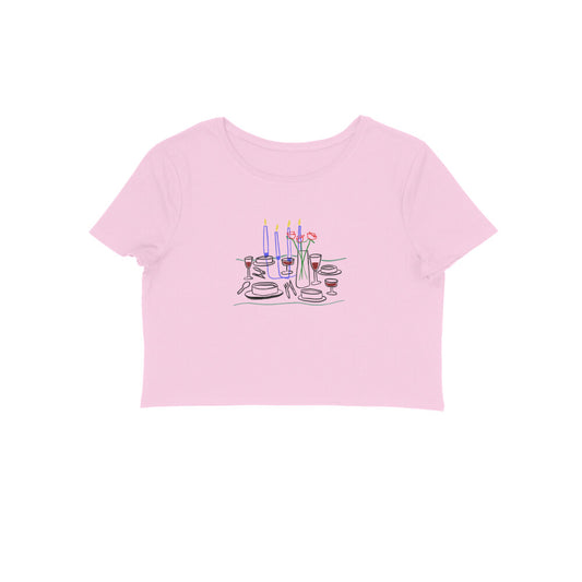 Candle light dinner- Baby Tee